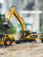 1/50 Scale Diecast Alloy Excavator Toy Car For Kids Boys Engineering Truck Toys Forklift Crane Dump Truck Children's Toys Gift - Image 2
