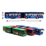 1/64 Diecast Alloy City Bus Pull Back Car Kids Toy Car Inertia Vehicle Model Toys Educational Toys for Children Gift Boys Toys - Image 3