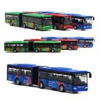 1/64 Diecast Alloy City Bus Pull Back Car Kids Toy Car Inertia Vehicle Model Toys Educational Toys for Children Gift Boys Toys - Image 4