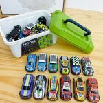 20/30/50 Pcs Alloy Baby Car with Storage Box Set Cool Boy Racing Colorful Rebound Vehicle Model Kid Toy for Children's Gifts - Image 2