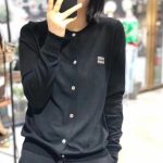 2023 Popular Women's Cashmere Fashion Korean Embroidery Letter O-Neck Cashmere Cardigan Women's Soft Autumn and Winter Casual Ca - Image 4