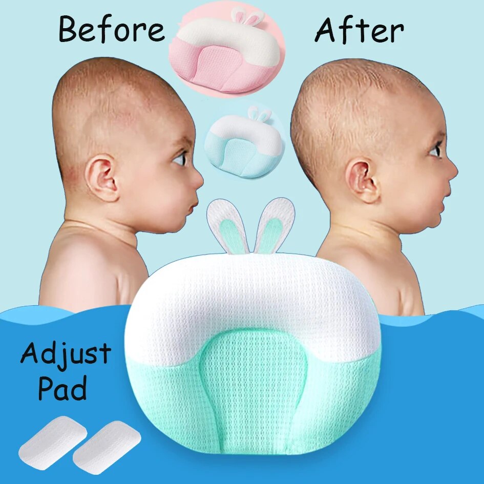 Adjustable-Latex-Baby-Nursing-Pillow-Head-Shaping-Protector-Head-Protection-Newborn-Travel-Sleeping-Pillow-For-0 Adjustable Latex Baby Nursing Pillow Head Shaping Protector Head Protection Newborn Travel Sleeping Pillow For 0-12Month - Image 1