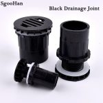Black I.D 20~50mm PVC Pipe Straight Aquarium Fish Tank Joint Home DIY Water Supply Tube Drain Fittings Drainage Elbow Connectors - Image 2