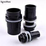 Black I.D 20~50mm PVC Pipe Straight Aquarium Fish Tank Joint Home DIY Water Supply Tube Drain Fittings Drainage Elbow Connectors - Image 3