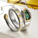 Creative Women's Advanced Personalized Diamond Set Snake Head Quartz Watch Stretchable Bracelet Luxury Gift for Women - Image 3