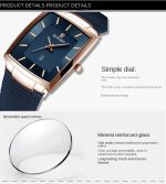 High End Men's Business Square Calendar Waterproof Precision Steel Mesh Strap Watch Women's Exquisite Quartz Watch - Image 5