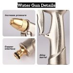 High Pressure Garden Water Hose Expandable Double Metal Connector Pvc Reel Magic Water Pipes for Garden Farm Irrigation Car Wash - Image 4
