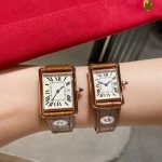 High Quality Womens Watch Top Luxury Brand Designer Waterproof Quartz Elegant Leather Tank Style Custom Aaa Watch Sapphire Glass - Image 2