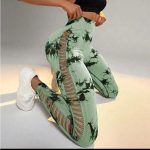 Hollow Tie Dyed Leggings High Waist Hip Lifting Yoga Pants Exercise Fitness Slim femme Fitting Leggings Pants Yoga Pants Women - Image 3