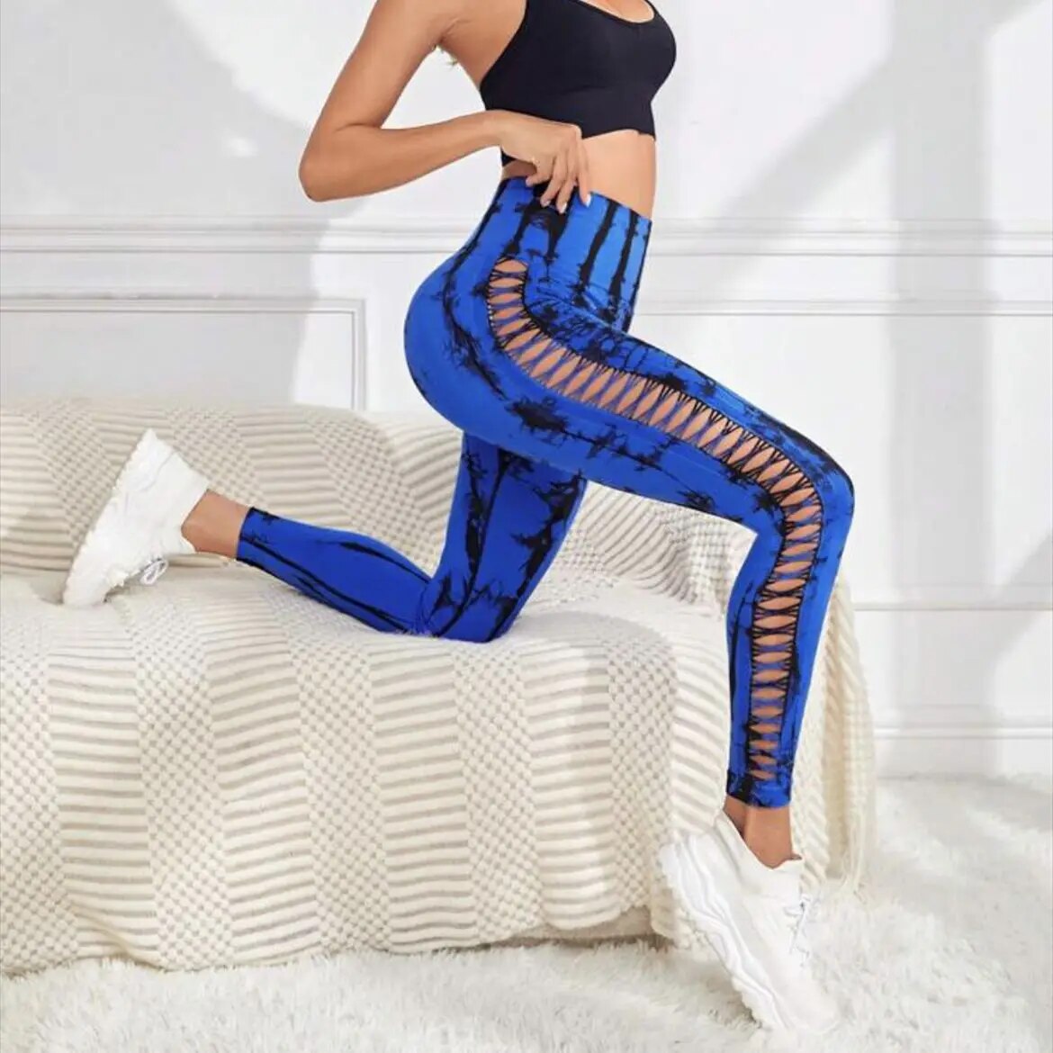 Hollow-Tie-Dyed-Leggings-High-Waist-Hip-Lifting-Yoga-Pants-Exercise-Fitness-Slim-femme-Fitting-Leggings Hollow Tie Dyed Leggings High Waist Hip Lifting Yoga Pants Exercise Fitness Slim femme Fitting Leggings Pants Yoga Pants Women - Image 1