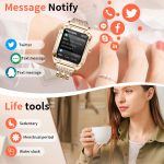 LIGE 2023 Fashion Smart Watch Ladies Bluetooth Call Blood Pressure Multifunctional Sports Bracelet Waterproof Smartwatch Women - Image 3