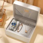 Luxury Original Brand Watch for Women Waterproof Diamond Automatic Skeleton Mechanical Ladies Dress Wristwatch Bracelet Gift Set - Image 2