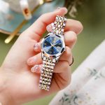 OLEVS Luxury Watch for Women Elegant Rhombus Mirror Original Quartz Lady Wristwatch Stainless Steel Waterproof Relogios Feminino - Image 3