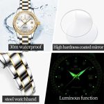 OLEVS Original New Automatic Mechanical Watch for Women Luxury Diamond Dial Fashion Elegant Ladies Dress Bracelet Wristwatches - Image 5