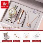 OLEVS Original New Automatic Mechanical Watch for Women Luxury Diamond Dial Fashion Elegant Ladies Dress Bracelet Wristwatches - Image 6