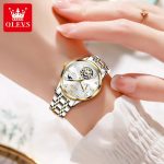 OLEVS Women's Watches Waterproof Luminous Skeleton Original Automatic Mechanical Watch for Woman Elegant Ladies Watch Set 6608 - Image 3