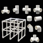 Quick joint pvc pipe fittings Dimensional 3/4/5/6 Ways tube Hose support connector for Home Garden Irrigation DIY hand Tools