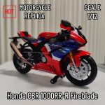 Scale 1/12 Replica Honda CBR 1000RR-R Fireblade Motorcycle Model Scale Diecast Car Miniature Collection Xmas Gift Kid Boy Toy