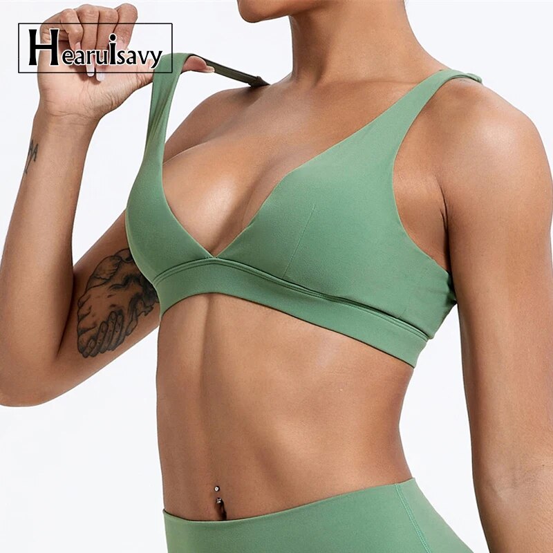 Super-Soft-Fabric-Sexy-Sports-Bra-Push-Up-Gym-Top-Women-Yoga-Bra-Workout-Crop-Top Super Soft Fabric Sexy Sports Bra Push Up Gym Top Women Yoga Bra Workout Crop Top Women Beautiful Back Brassiere Yoga Clothing - Image 1