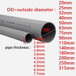 UPVC drinking water pipe Gray UPVC Pipe Hi-quality Water Supply Pipe Irrigation Fish Tank PVC Pipe Aquarium Drainpipe Water Tube - Image 4