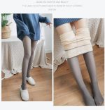 Women Winter Warm Leggings Translucent Pantyhose Fleece Tights Ladies Thermal Wool Sock Pants Elastic Sexy High Waist Stockings - Image 2