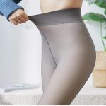 Women Winter Warm Leggings Translucent Pantyhose Fleece Tights Ladies Thermal Wool Sock Pants Elastic Sexy High Waist Stockings - Image 5