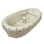 Y55B 35inch Inflatable PVC Bathtub for Newborn Unisex Print Baby Bathtub Shower Swimming Pool Outdoor Game Pool Travel Gear - Image 3