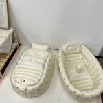 Y55B 35inch Inflatable PVC Bathtub for Newborn Unisex Print Baby Bathtub Shower Swimming Pool Outdoor Game Pool Travel Gear - Image 5