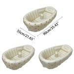 Y55B 35inch Inflatable PVC Bathtub for Newborn Unisex Print Baby Bathtub Shower Swimming Pool Outdoor Game Pool Travel Gear - Image 6