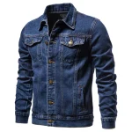 2022 Spring Autumn New Men's Denim Jacket Cotton Casual Slim Jean Jacket Streetwear Men's Denim Jacket Outerwear & Coats - Image 2