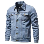 2022 Spring Autumn New Men's Denim Jacket Cotton Casual Slim Jean Jacket Streetwear Men's Denim Jacket Outerwear & Coats