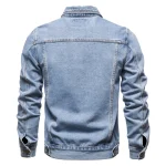 2022 Spring Autumn New Men's Denim Jacket Cotton Casual Slim Jean Jacket Streetwear Men's Denim Jacket Outerwear & Coats - Image 3