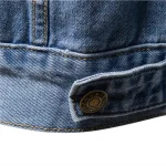 2022 Spring Autumn New Men's Denim Jacket Cotton Casual Slim Jean Jacket Streetwear Men's Denim Jacket Outerwear & Coats - Image 5