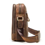 2023 New Genuine Leather Men's Messenger Bag Vintage Shoulder Bags for 7.9" Ipad Mini High Quality Male Crossbody Bag - Image 3