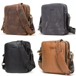 2023 New Genuine Leather Men's Messenger Bag Vintage Shoulder Bags for 7.9" Ipad Mini High Quality Male Crossbody Bag - Image 5
