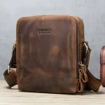2023 New Genuine Leather Men's Messenger Bag Vintage Shoulder Bags for 7.9" Ipad Mini High Quality Male Crossbody Bag - Image 6