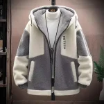 Autumn Winter Men's Jackets Korean Fashion Streetwear Harajuku Winter Hooded Jackets Casual Men Clothing Wool Jacket Warm Jacket - Image 5