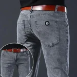 Designer Clothes Men Autumn Korean Fashion Men Elastic Stretch Tight Fit Versatile Youth Slim Male Skinny Jeans Pants Trousers