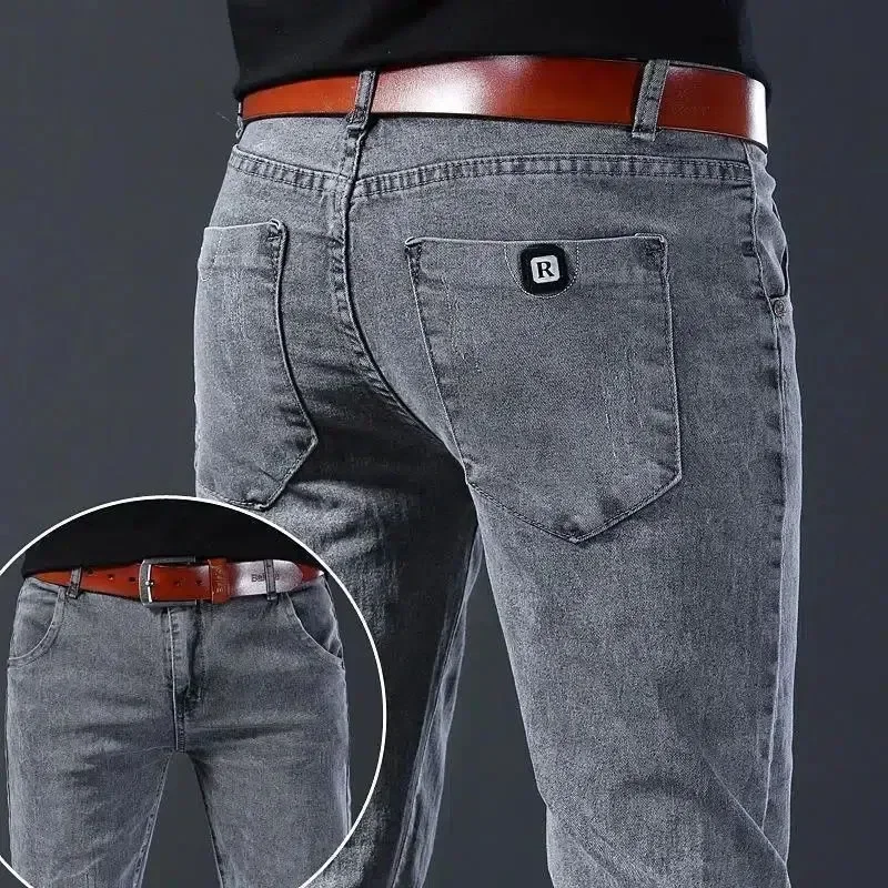Designer-Clothes-Men-Autumn-Korean-Fashion-Men-Elastic-Stretch-Tight-Fit-Versatile-Youth-Slim-Male-Skinny Designer Clothes Men Autumn Korean Fashion Men Elastic Stretch Tight Fit Versatile Youth Slim Male Skinny Jeans Pants Trousers - Image 1