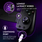 EasySMX M10 Mobile Phone Gamepad Controller for iPhone (Lightning), Apple Arcade, Cloud Gaming Xbox Game Pass, STADIA, xCloud - Image 4