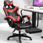 Ergonomic High Back Racing Gaming Chair with Footrest Multiple Colors PU Leather Executive Chair Office Chair - Image 3
