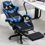 Ergonomic High Back Racing Gaming Chair with Footrest Multiple Colors PU Leather Executive Chair Office Chair - Image 4