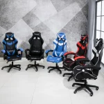 Ergonomic High Back Racing Gaming Chair with Footrest Multiple Colors PU Leather Executive Chair Office Chair - Image 6