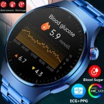 For Huawei Xiaomi Health Monitor Smart Watch Men Heart Rate ECG PPG AMOLED 466*466 HD Screen Bluetooth Call SmartWatch 2023 New