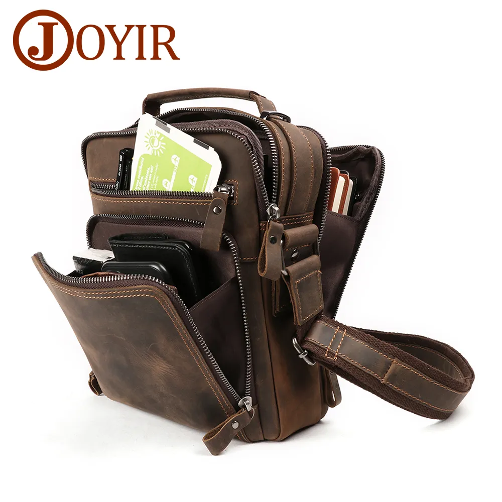 JOYIR-New-Genuine-Leather-Men-Vintage-Handbags-Small-Flap-Men-s-Shoulder-Bag-Casual-Office-Messenger JOYIR New Genuine Leather Men Vintage Handbags Small Flap Men's Shoulder Bag Casual Office Messenger Bags Fashion Crossbody Bag - Image 1
