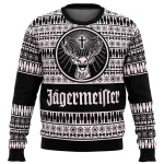 Jagermeister Ugly Christmas Sweater Christmas Sweater gift Santa Claus pullover men 3D Sweatshirt and top autumn and winter clot - Image 2