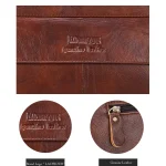 Men Genuine Leather Handbags Casual Leather Laptop Bags Male Business Travel Messenger Bags Men's Crossbody Shoulder Bag - Image 6