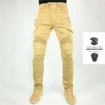 Men Jeans Collection Classic Denim UGB06 PK718 PK719 Zip Motorcycle Pants Pantalones Motocicleta Hombre Featherbed Jeans Gears - Image 6