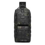 Men's Xmas Gift Waterproof Oxford Chest Bag Crossbody Bag Large Capacity Outdoor Travel Bag - Image 2