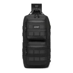 Men's Xmas Gift Waterproof Oxford Chest Bag Crossbody Bag Large Capacity Outdoor Travel Bag